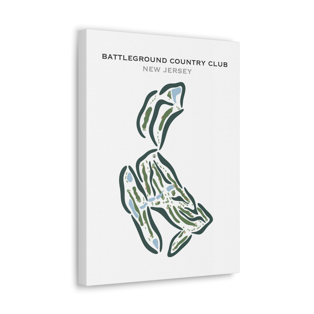 Battleground Country Club, New Jersey - Printed Golf Courses