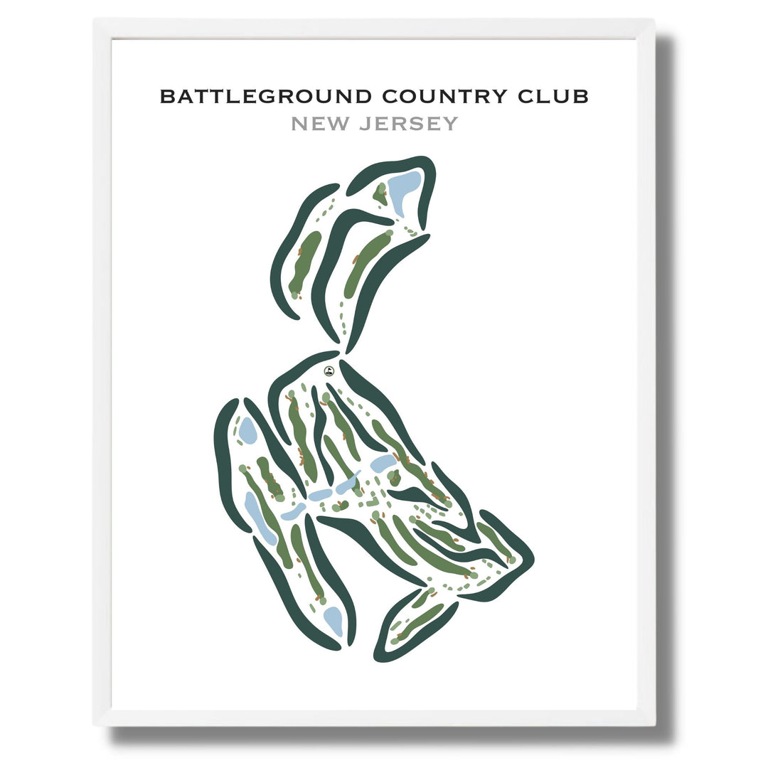 Battleground Country Club, New Jersey - Printed Golf Courses