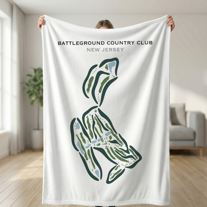 Battleground Country Club, New Jersey - Printed Golf Courses