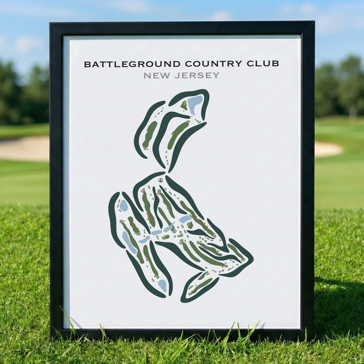 Battleground Country Club, New Jersey - Printed Golf Courses
