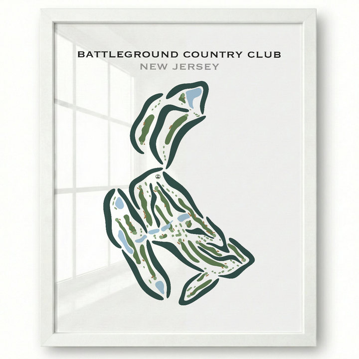 Battleground Country Club, New Jersey - Printed Golf Courses