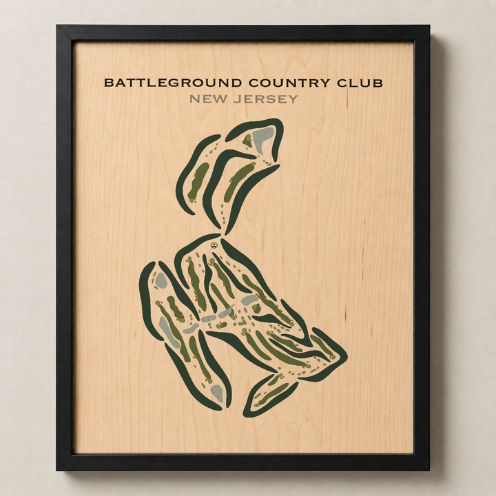 Battleground Country Club, New Jersey - Printed Golf Courses