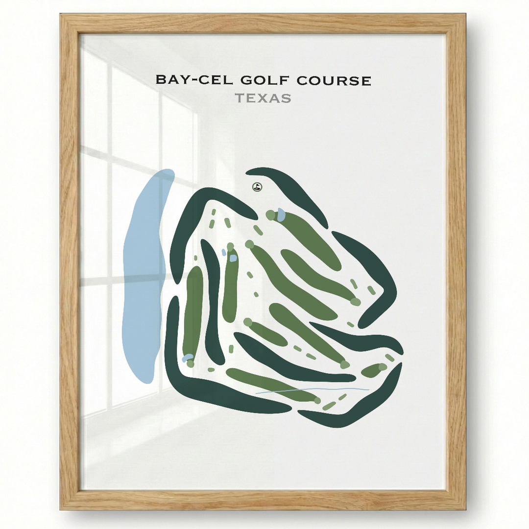 Bay-Cel Golf Course, Texas - Printed Golf Courses