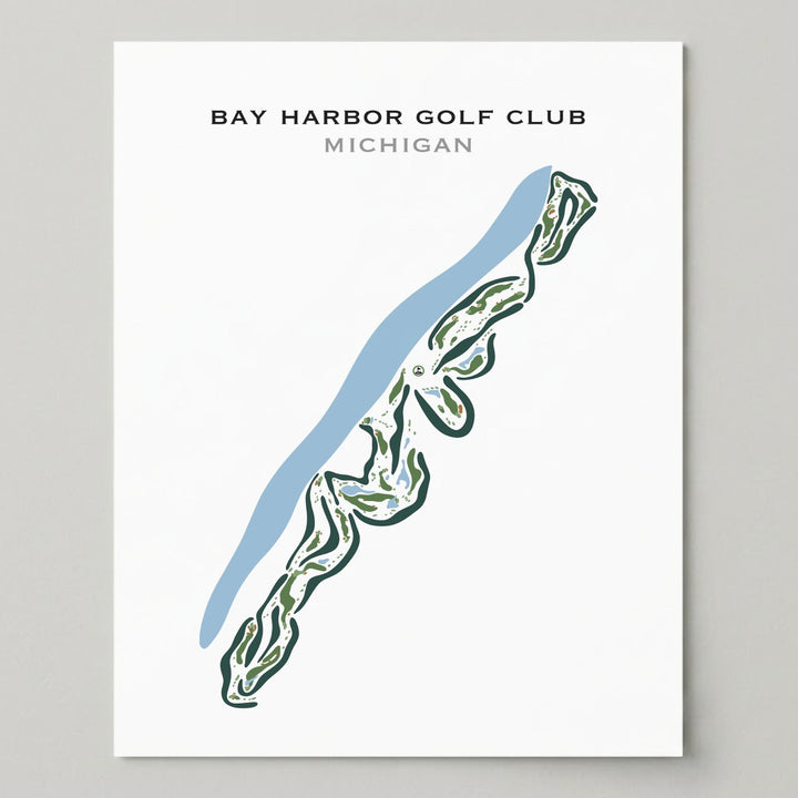 Bay Harbor Golf Club, Michigan - Printed Golf Courses