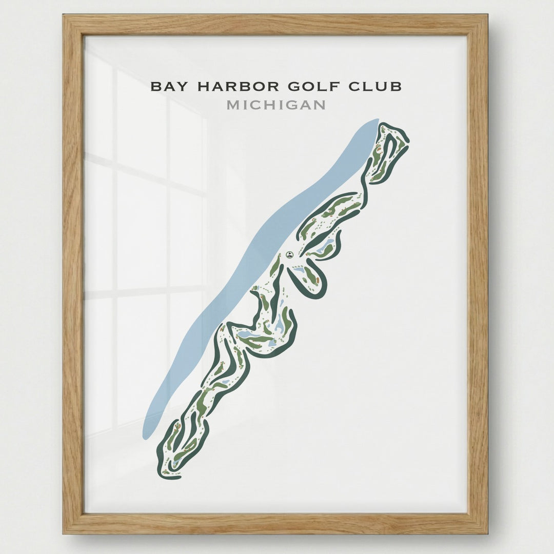 Bay Harbor Golf Club, Michigan - Printed Golf Courses