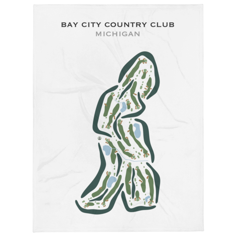 Bay City Country Club, Michigan - Printed Golf Courses