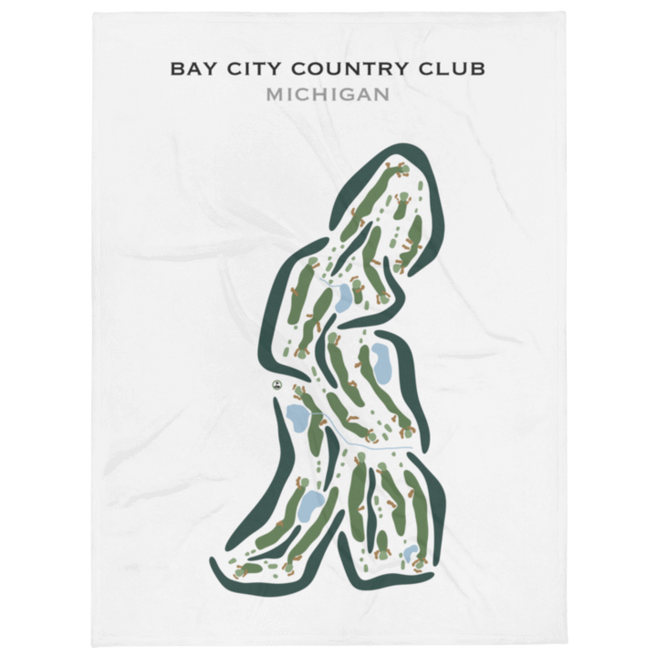 Bay City Country Club, Michigan - Printed Golf Courses