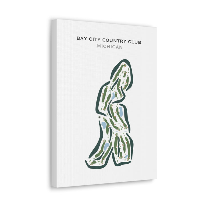 Bay City Country Club, Michigan - Printed Golf Courses