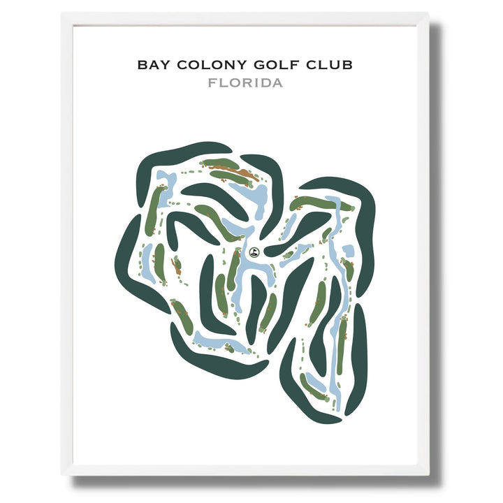 Bay Colony Golf Club, Florida - Printed Golf Courses