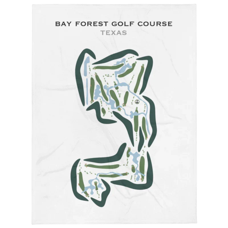Bay Forest Golf Course, Texas - Printed Golf Courses