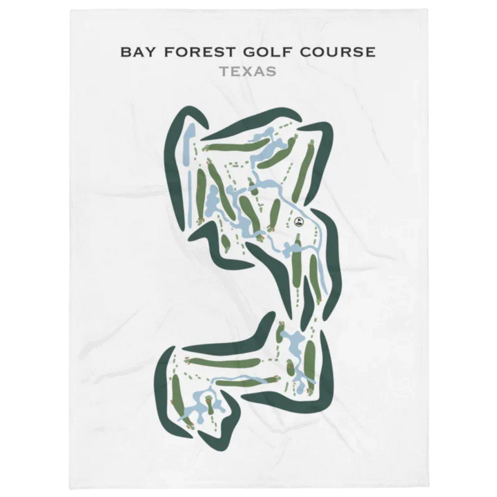 Bay Forest Golf Course, Texas - Printed Golf Courses