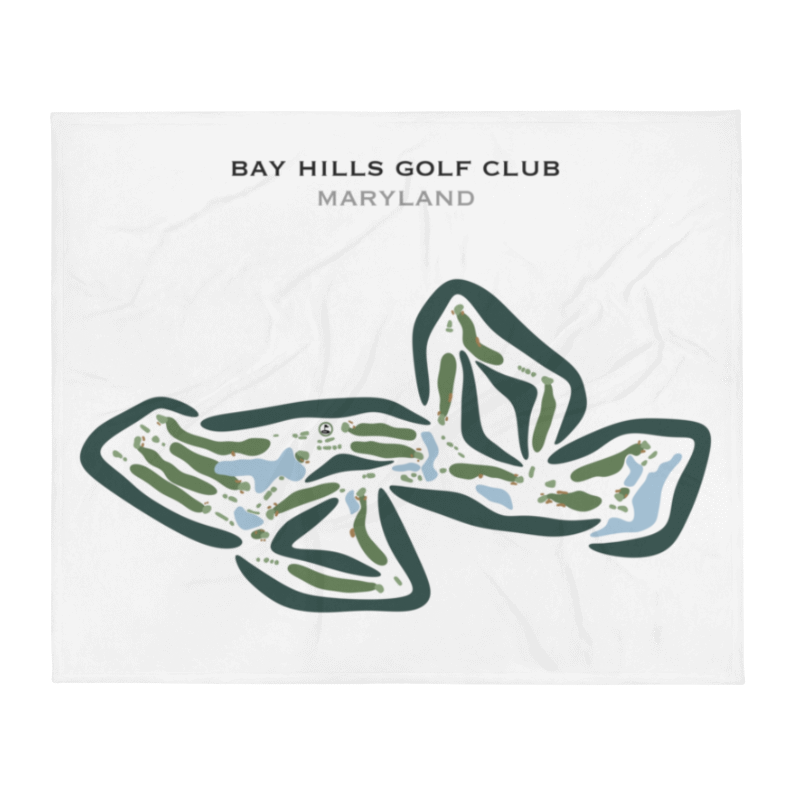 Bay Hills Golf Club, Maryland - Printed Golf Courses