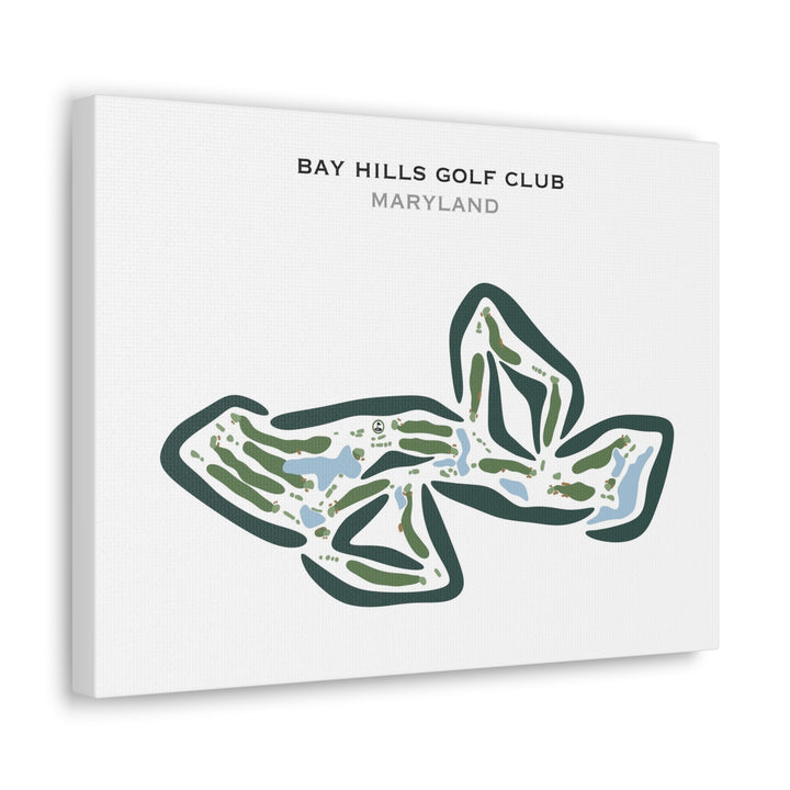 Bay Hills Golf Club, Maryland - Printed Golf Courses