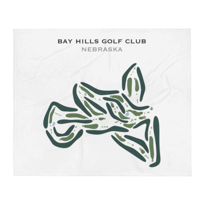 Bay Hills Golf Club, Nebraska - Printed Golf Courses