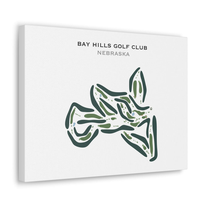 Bay Hills Golf Club, Nebraska - Printed Golf Courses