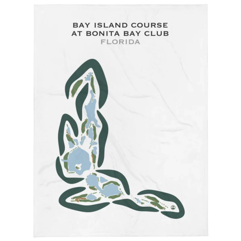 Bay Island Course at Bonita Bay Club, Florida - Printed Golf Courses