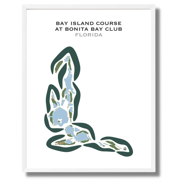 Bay Island Course at Bonita Bay Club, Florida - Printed Golf Courses