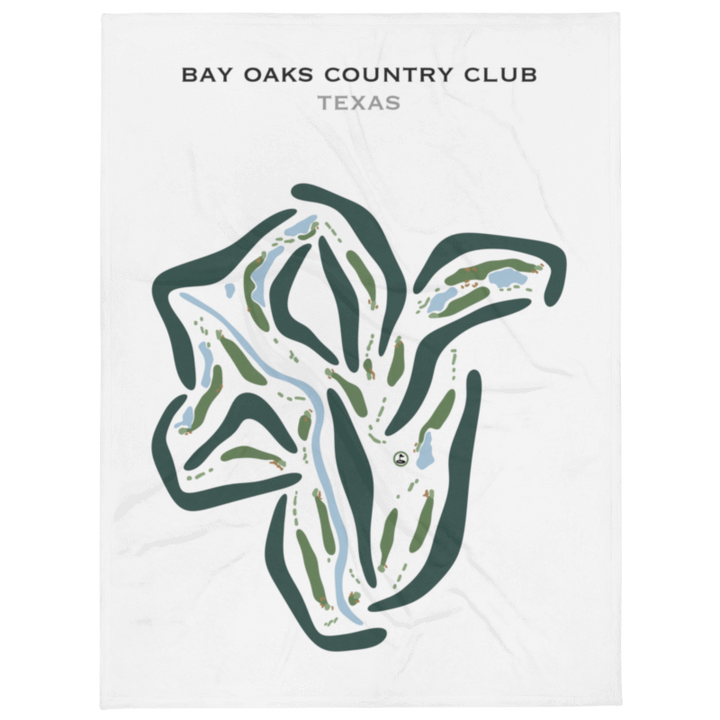 Bay Oaks Country Club, Texas - Printed Golf Courses