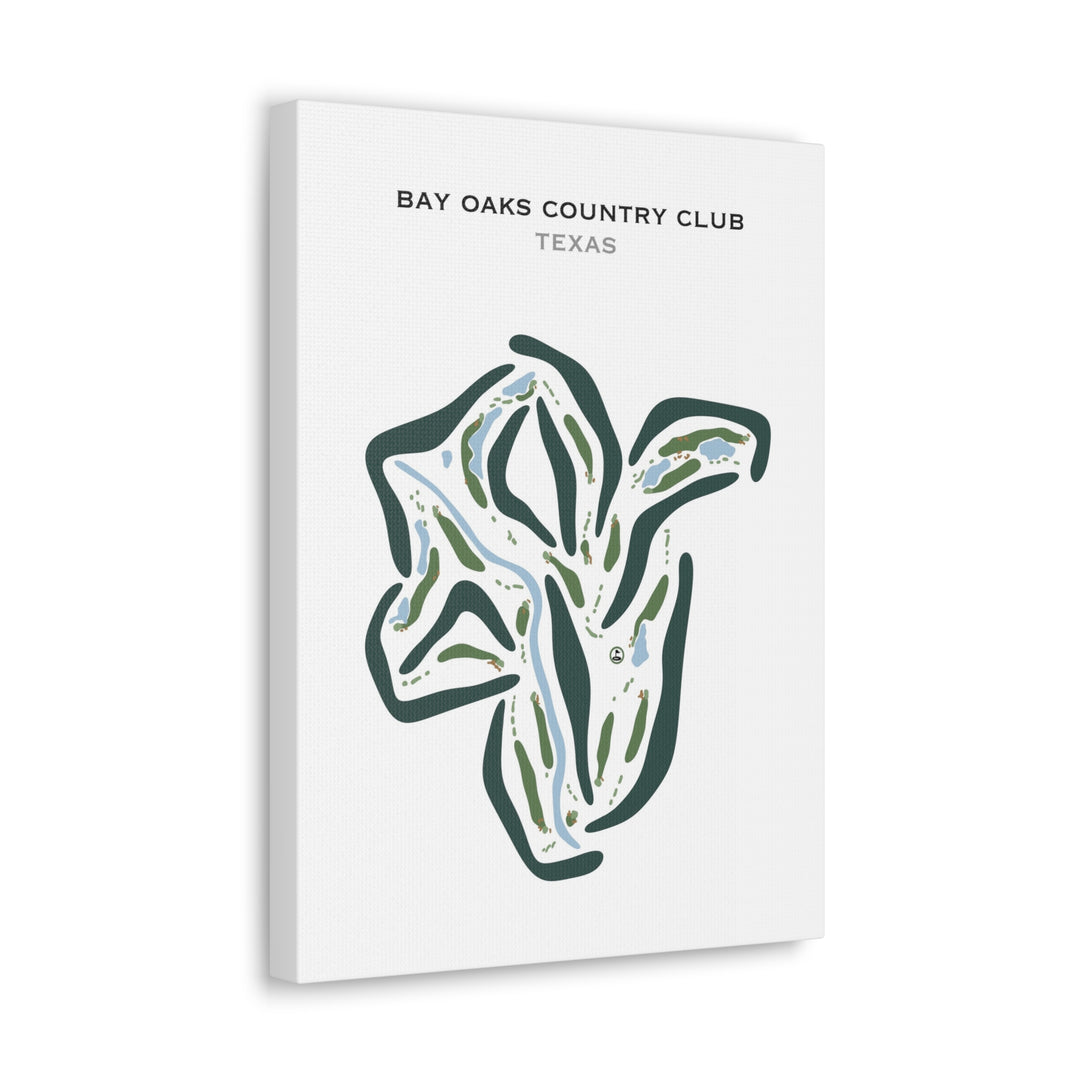 Bay Oaks Country Club, Texas - Printed Golf Courses