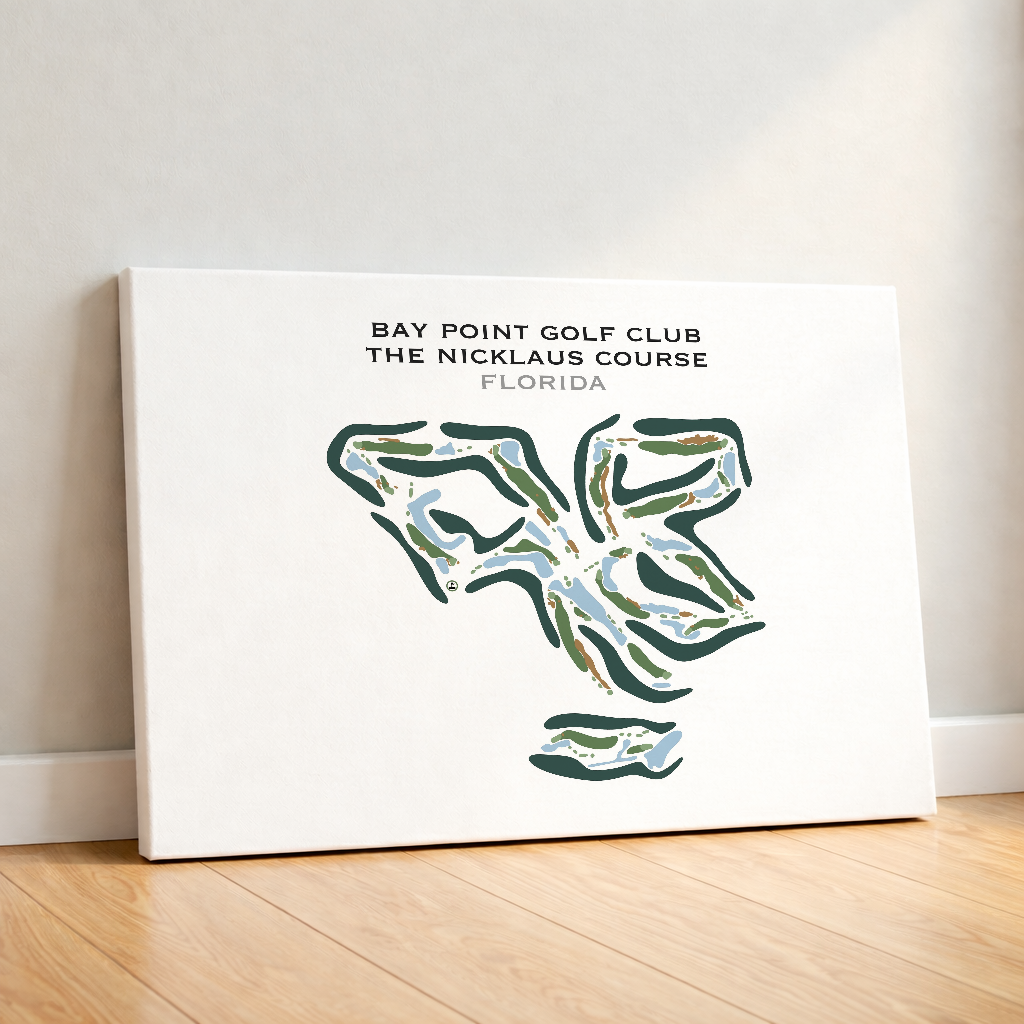 Bay Point Golf Club, The Nicklaus Course, Florida - Printed Golf Course