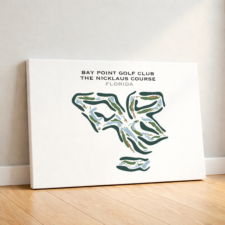 Bay Point Golf Club, The Nicklaus Course, Florida - Printed Golf Course
