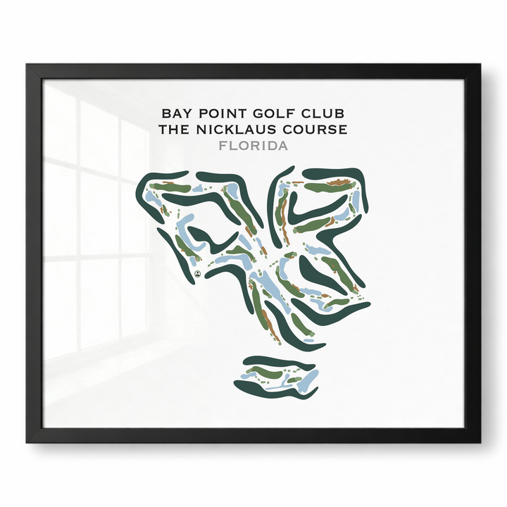 Bay Point Golf Club, The Nicklaus Course, Florida - Printed Golf Course