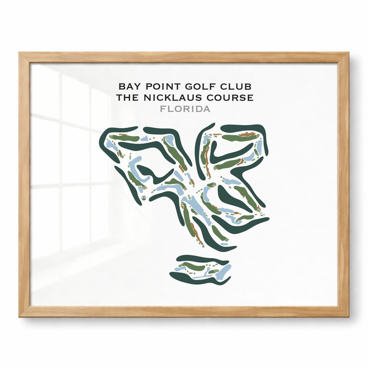 Bay Point Golf Club, The Nicklaus Course, Florida - Printed Golf Course
