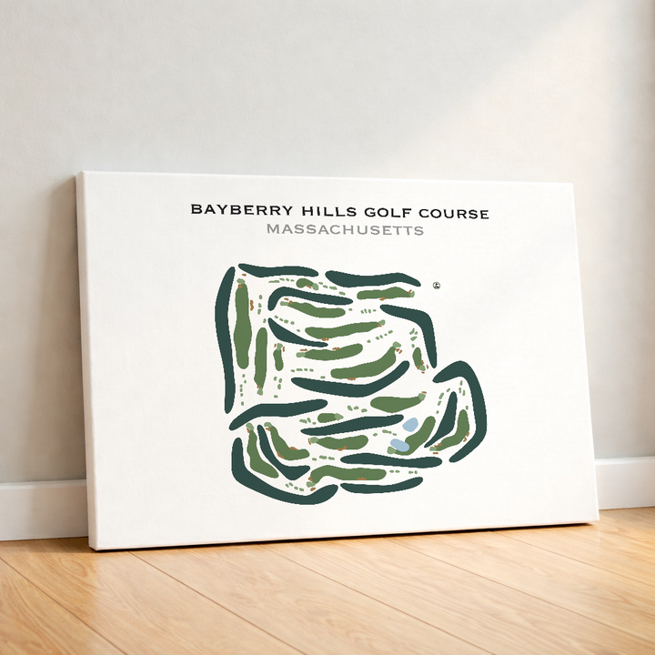 Bayberry Hills Golf Course, Massachusetts - Printed Golf Courses