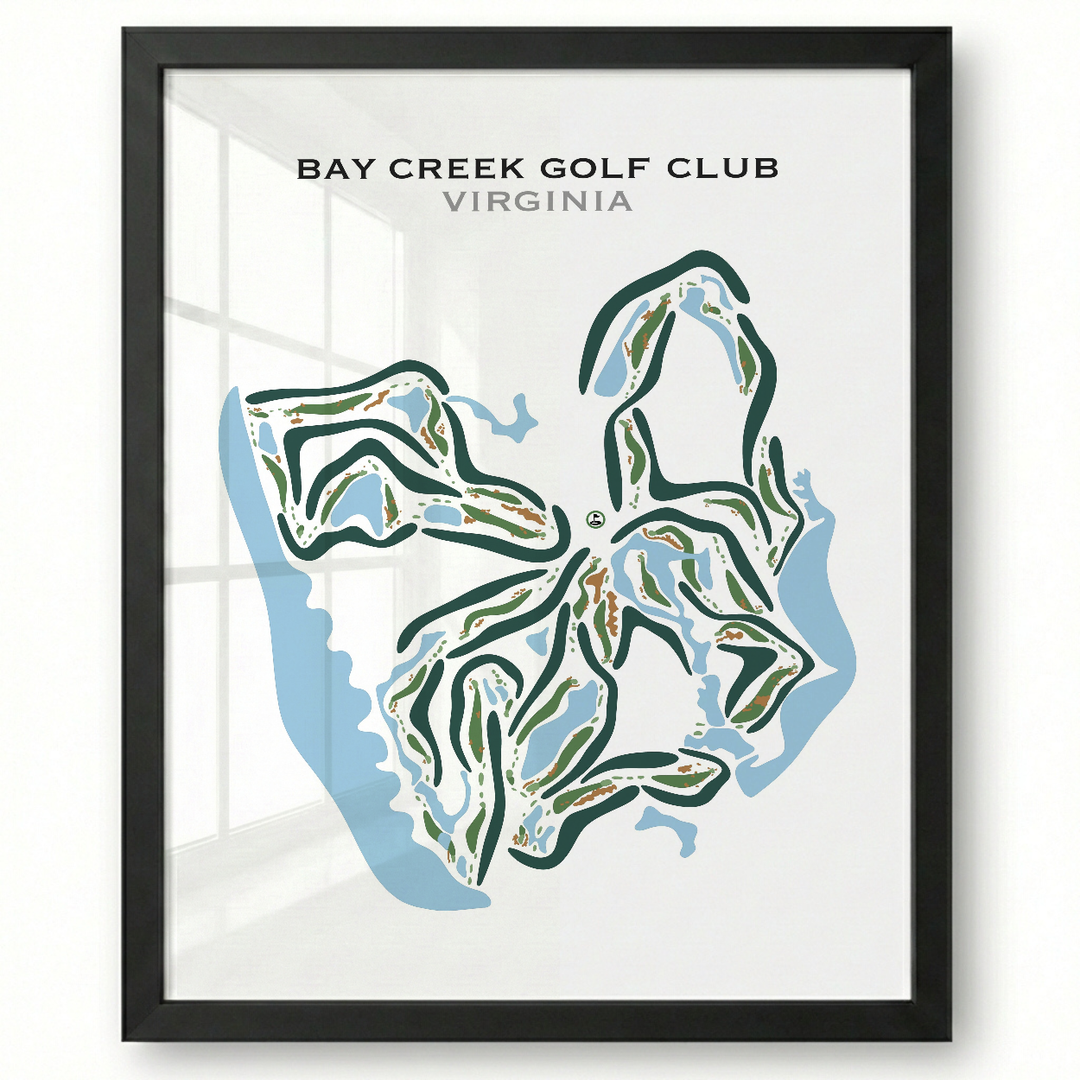Bay Creek Golf Club, Virginia - Printed Golf Courses