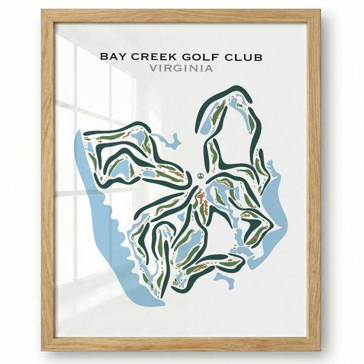 Bay Creek Golf Club, Virginia - Printed Golf Courses