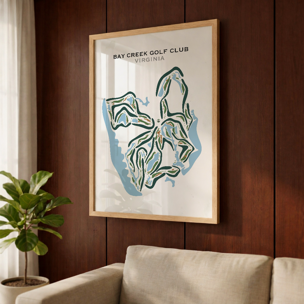 Bay Creek Golf Club, Virginia - Printed Golf Courses