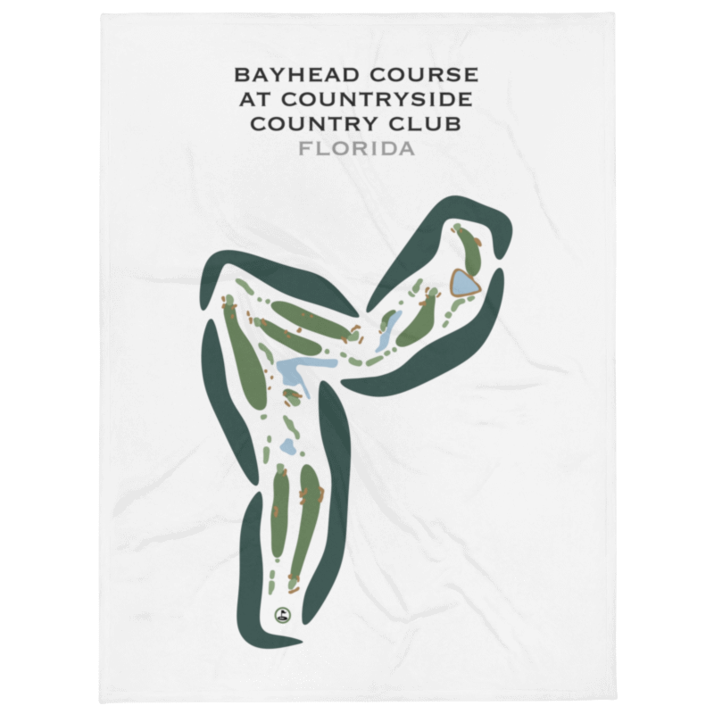 Bayhead Course at Countryside Country Club, Florida - Printed Golf Courses