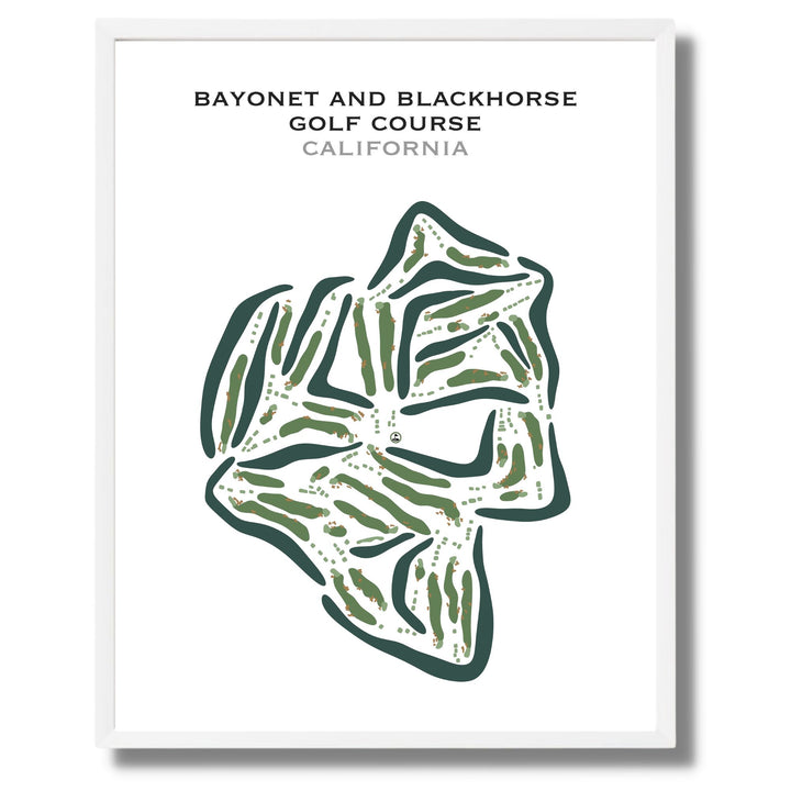 Bayonet & Black Horse Golf Course, California - Printed Golf Courses