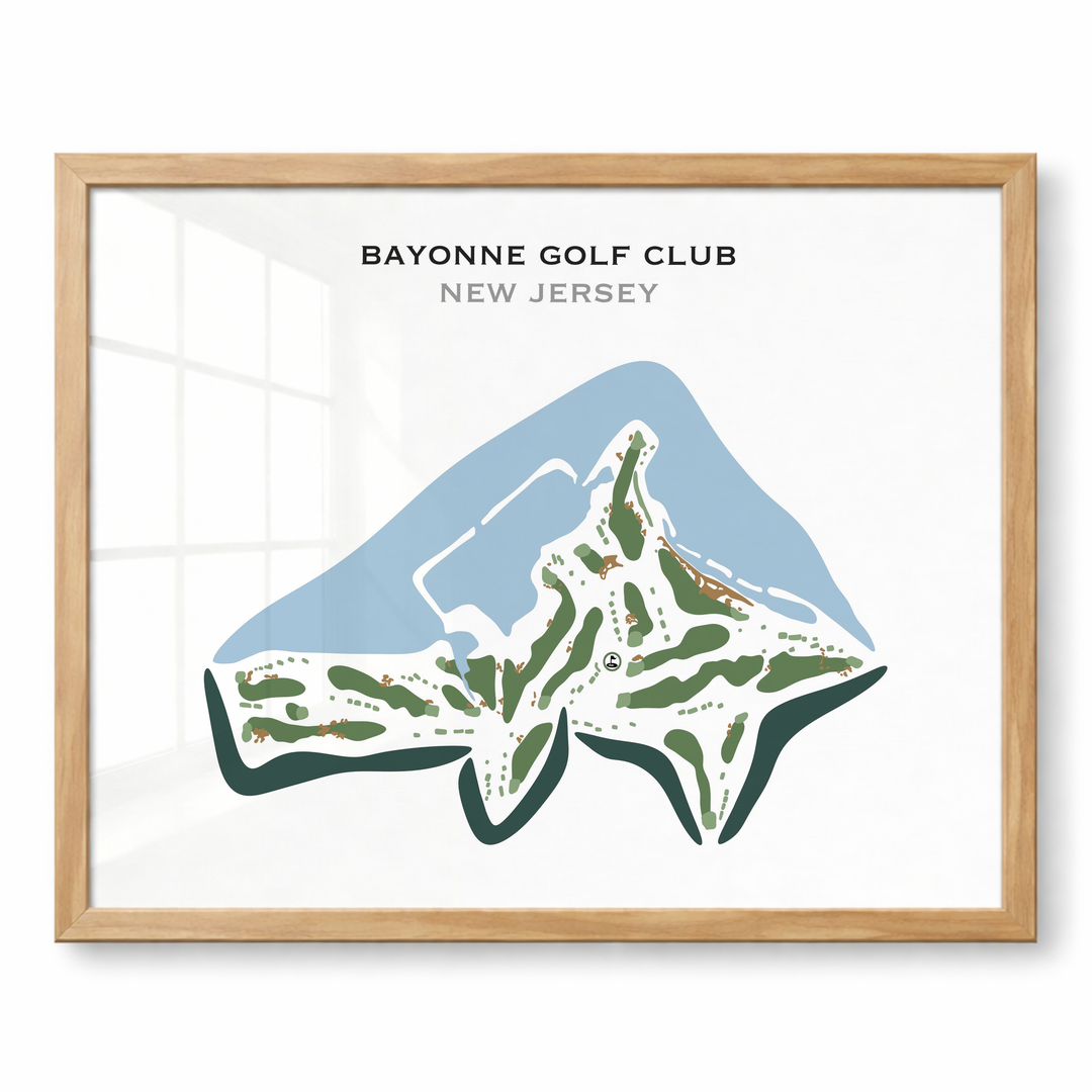 Bayonne Golf Club, New Jersey - Printed Golf Courses