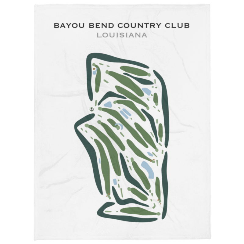 Bayou Bend Country Club, Louisiana - Printed Golf Courses