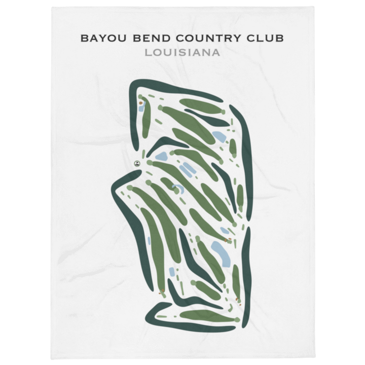 Bayou Bend Country Club, Louisiana - Printed Golf Courses