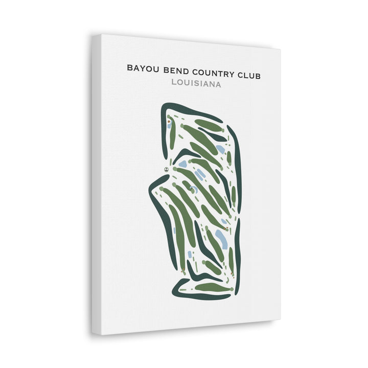 Bayou Bend Country Club, Louisiana - Printed Golf Courses