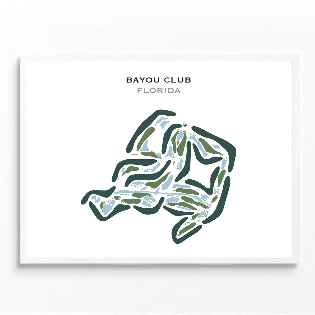 Bayou Club, Florida - Printed Golf Courses