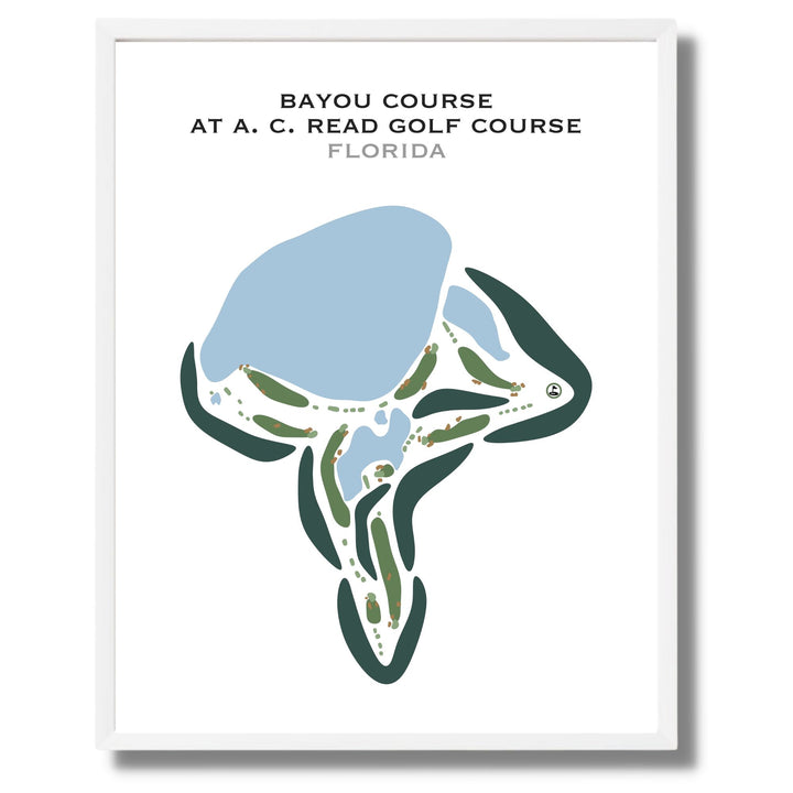 Bayview Course at A. C. Read Golf Course, Florida - Printed Golf Courses