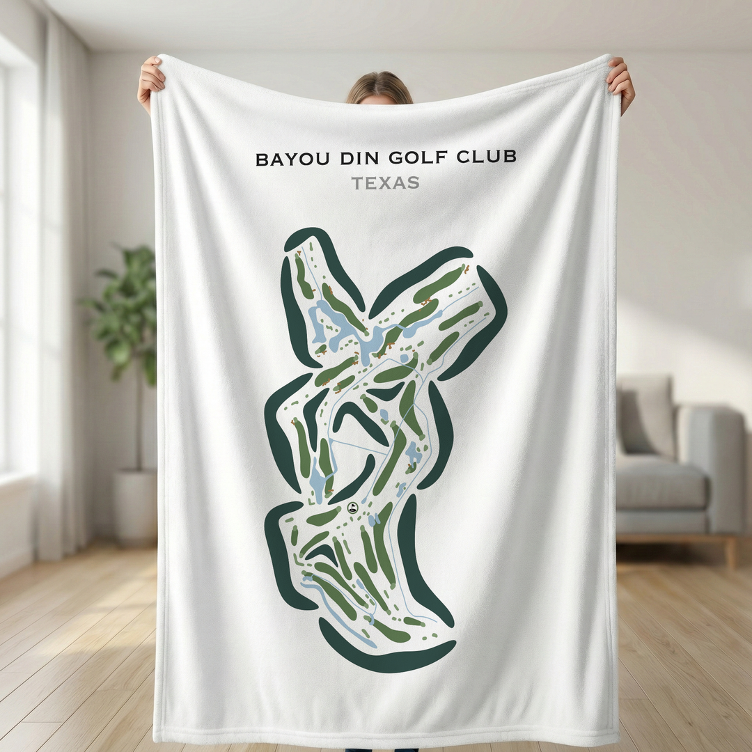 Bayou Din Golf Club, Texas - Printed Golf Courses