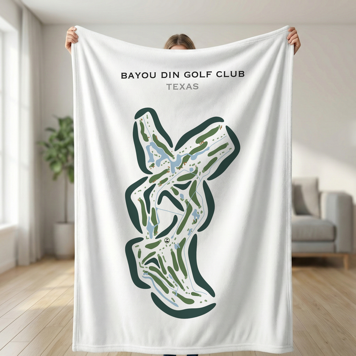Bayou Din Golf Club, Texas - Printed Golf Courses