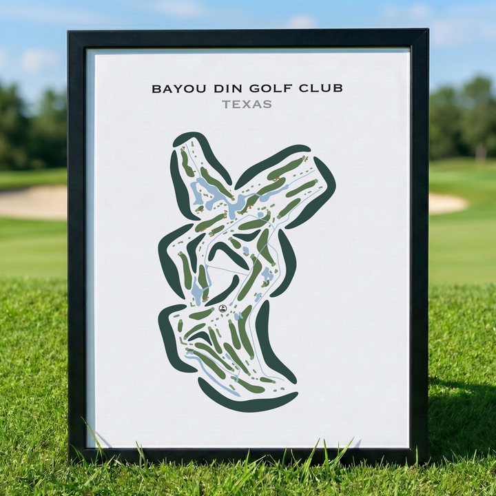 Bayou Din Golf Club, Texas - Printed Golf Courses