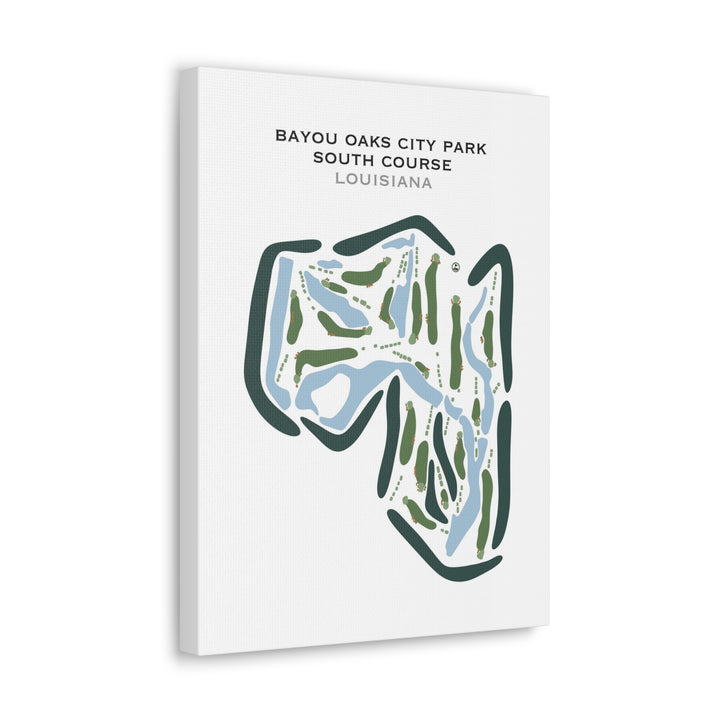 Bayou Oaks City Park South Course, Louisiana - Printed Golf Courses