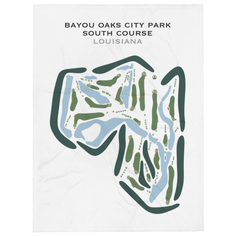 Bayou Oaks City Park South Course, Louisiana - Printed Golf Courses