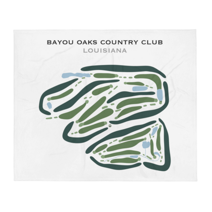 Bayou Oaks Country Club, Louisiana - Printed Golf Courses