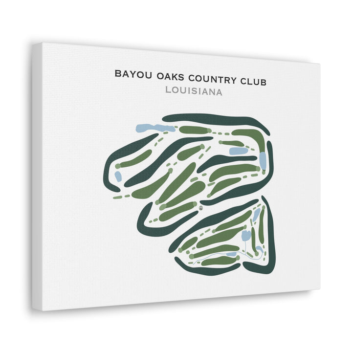 Bayou Oaks Country Club, Louisiana - Printed Golf Courses