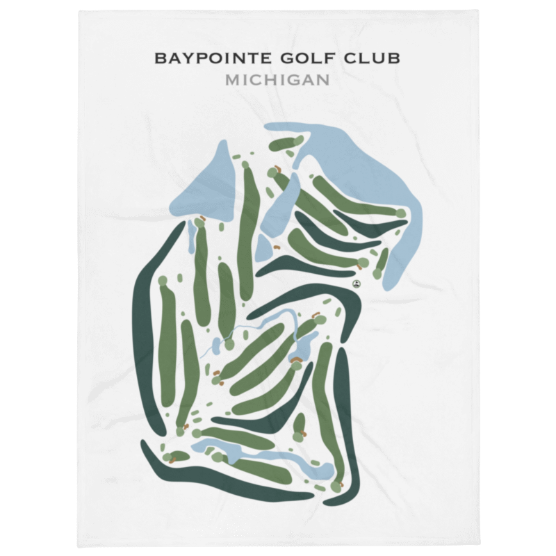 Bay Pointe Golf Club, Michigan - Printed Golf Courses