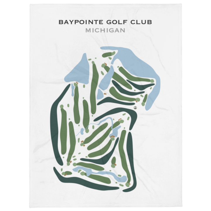 Bay Pointe Golf Club, Michigan - Printed Golf Courses