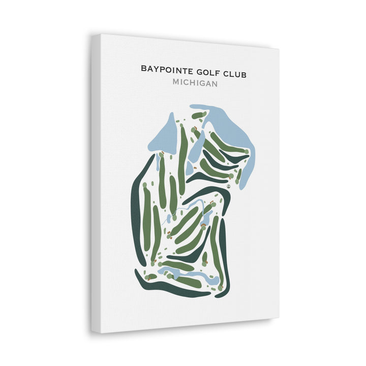 Bay Pointe Golf Club, Michigan - Printed Golf Courses