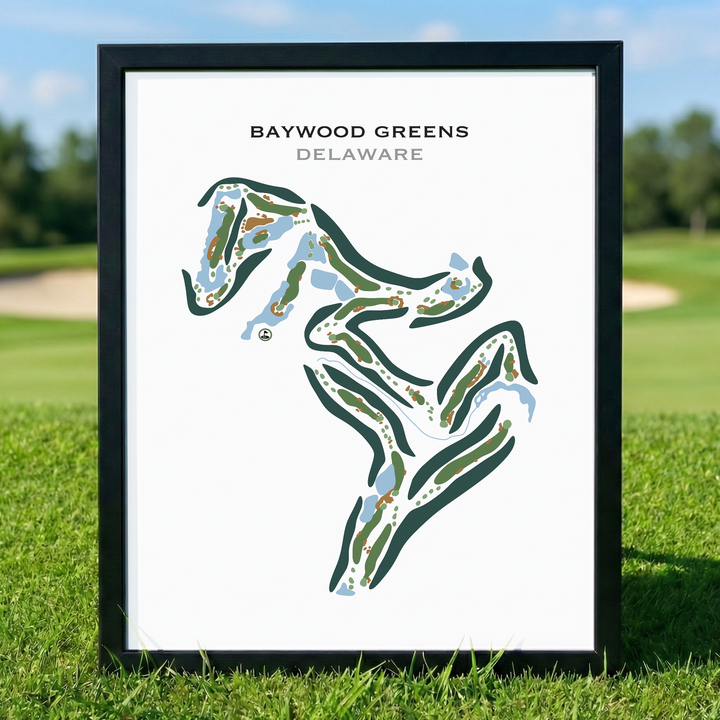 Baywood Greens, Delaware - Printed Golf Courses